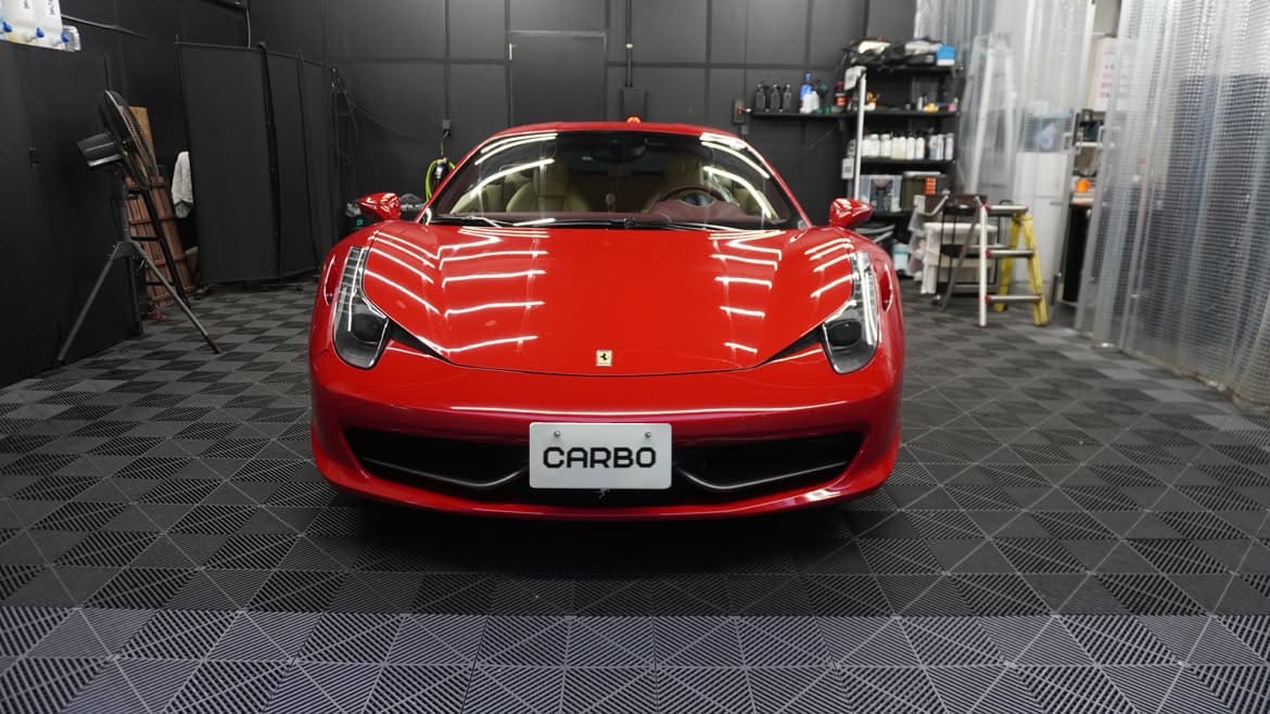 Ferrari 458 Italia 純水手洗い洗車